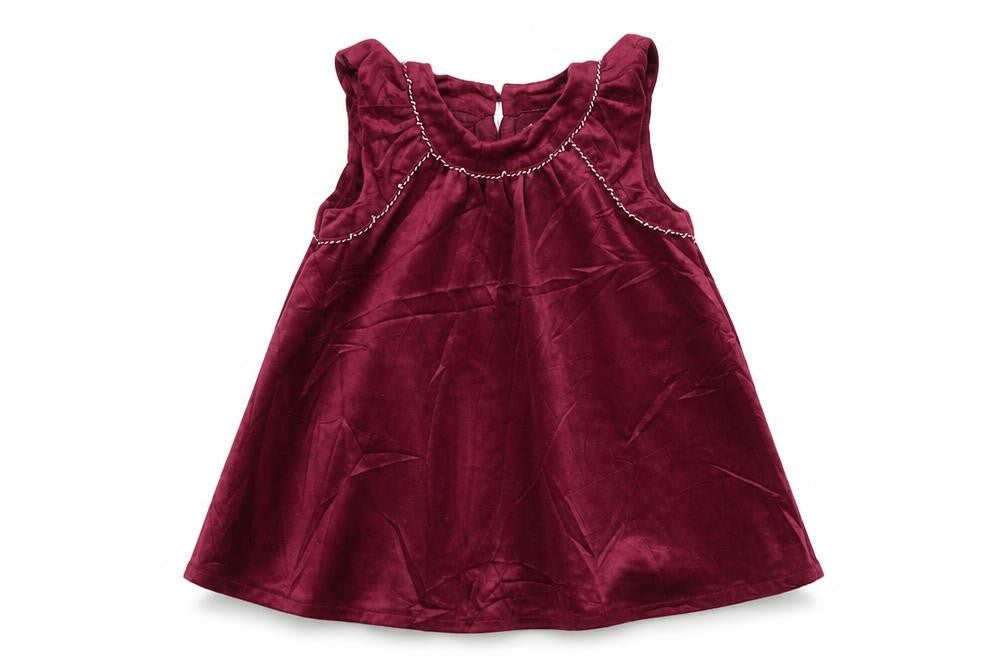 Heirloom Girls Pink  Velour A-Line  Size 4 Years