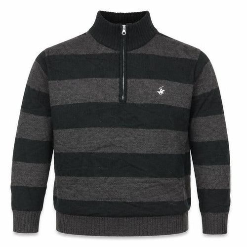 Beverly Hills Polo Club Mens Multicoloured Striped  Pullover Jumper Size M