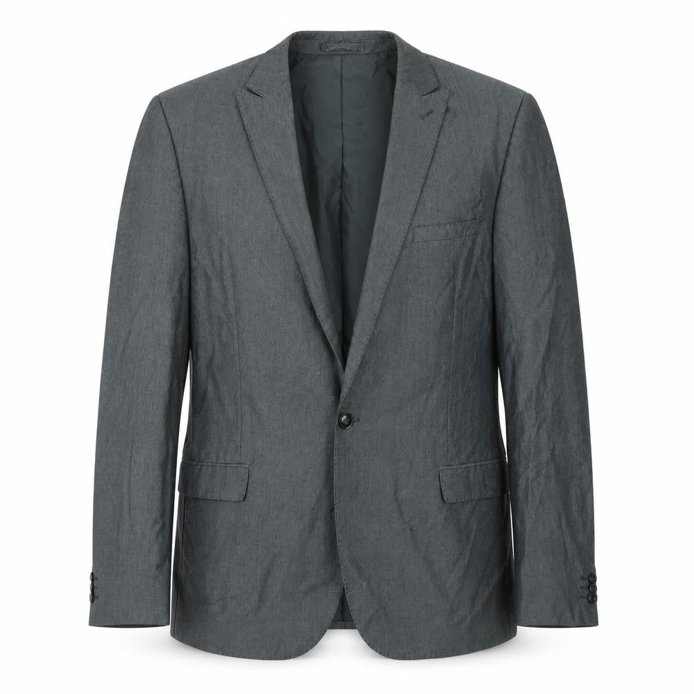 Front view of Marks & Spencer men’s grey jacket blazer, size 44