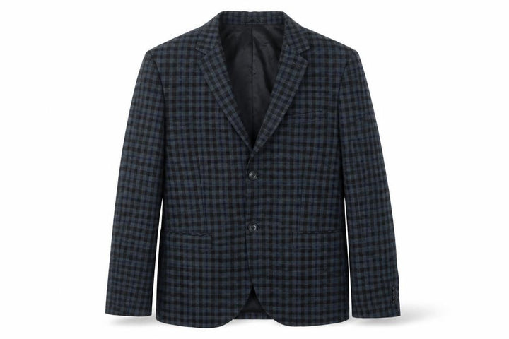 Topman Mens Blue Check Jacket Blazer Size 40