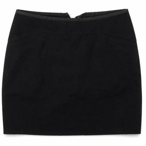 IN WEAR  Womens Black Houndstooth  A-Line Skirt Size 14