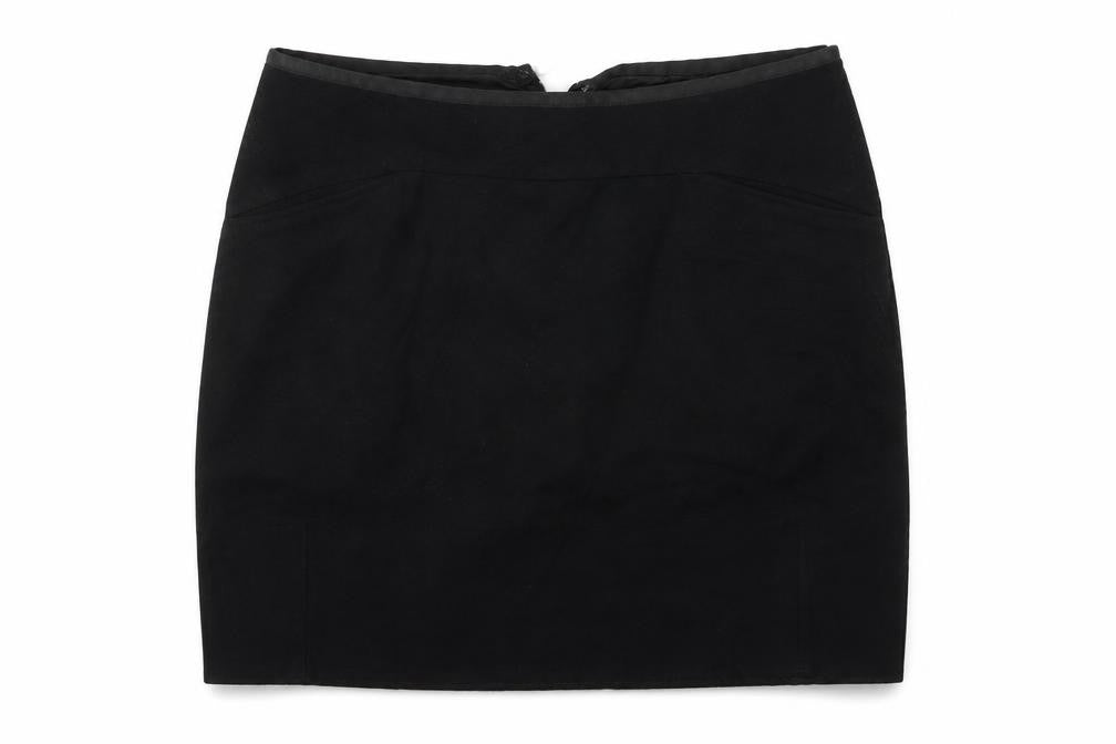 IN WEAR  Womens Black Houndstooth  A-Line Skirt Size 14