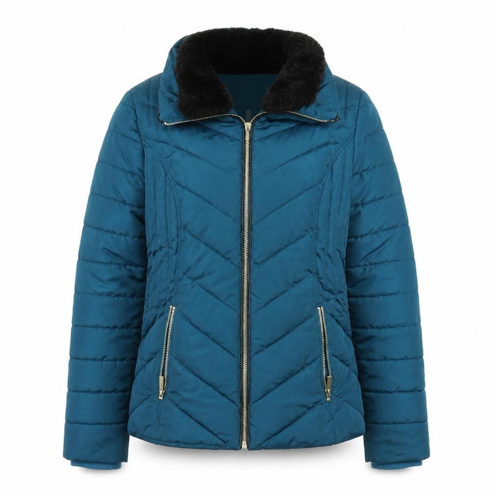 Oasis Womens Blue Overcoat Coat Size S