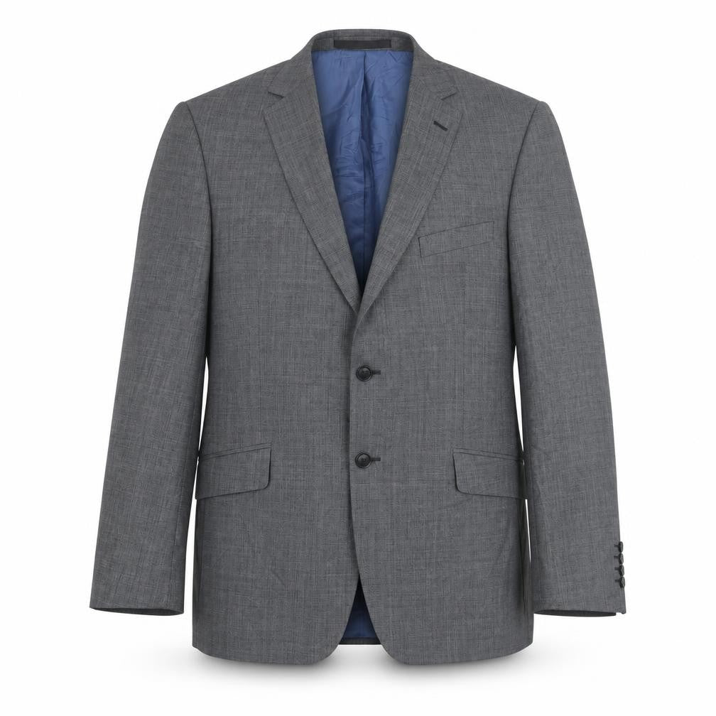 Front view of Marks & Spencer men’s grey jacket suit jacket, size 42
