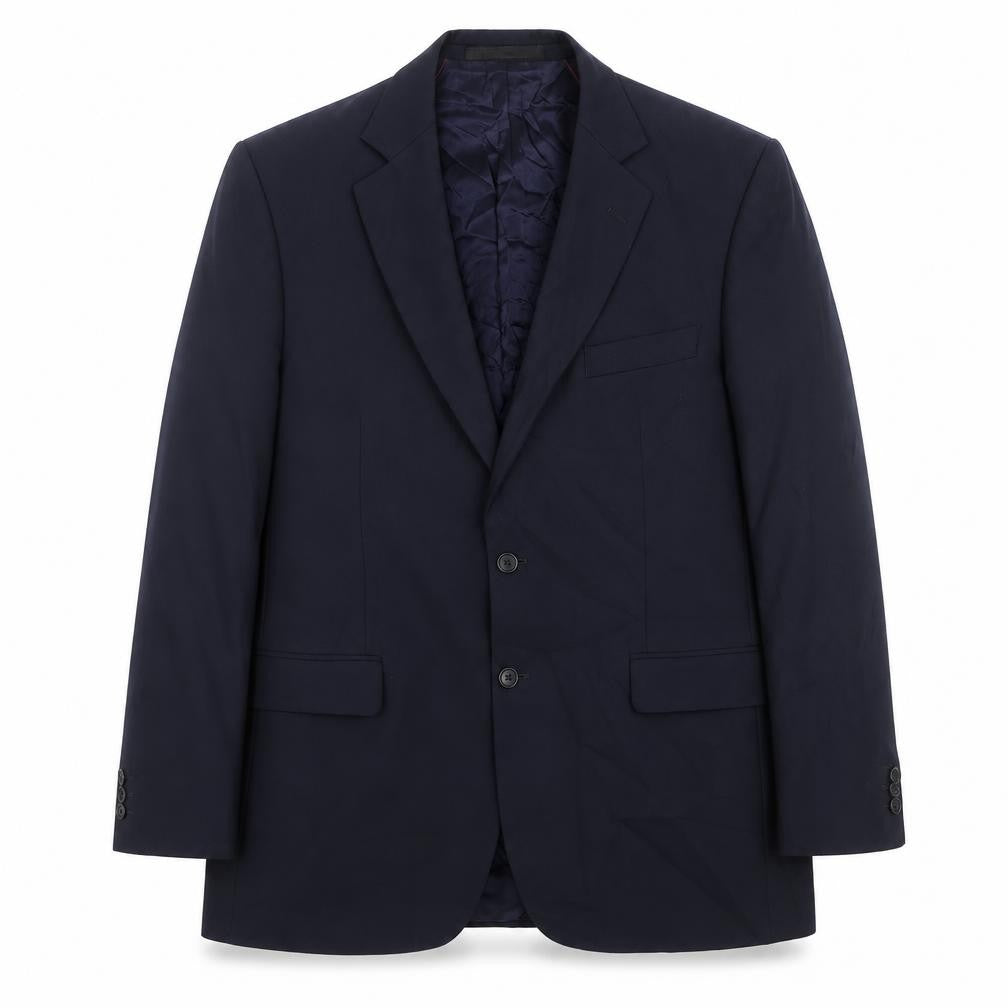 Front view of Marks & Spencer men’s blue jacket suit jacket, size 42