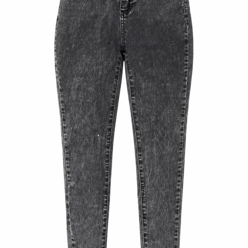 Primark Womens Grey  Denim Skinny Jeans Size 8 L31 in