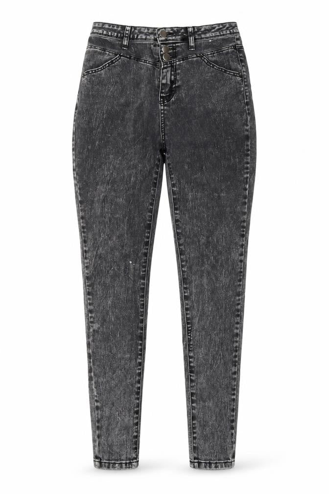 Primark Womens Grey  Denim Skinny Jeans Size 8 L31 in
