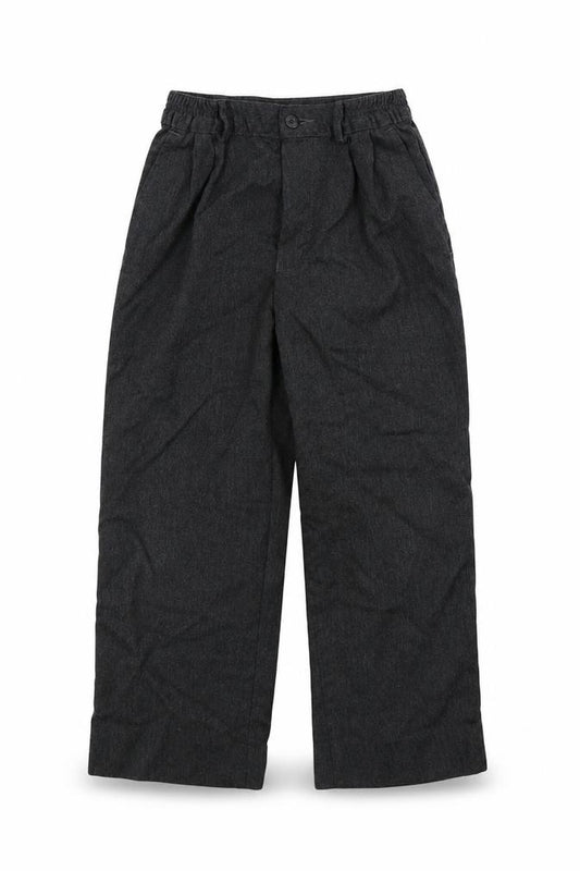 Front view of Marks & Spencer boys’ grey trousers, size 9, months - school wear
