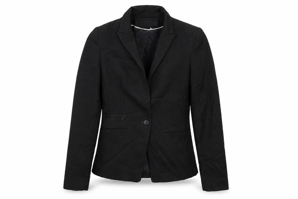 Front view of Next women’s black jacket suit jacket, size UK 6