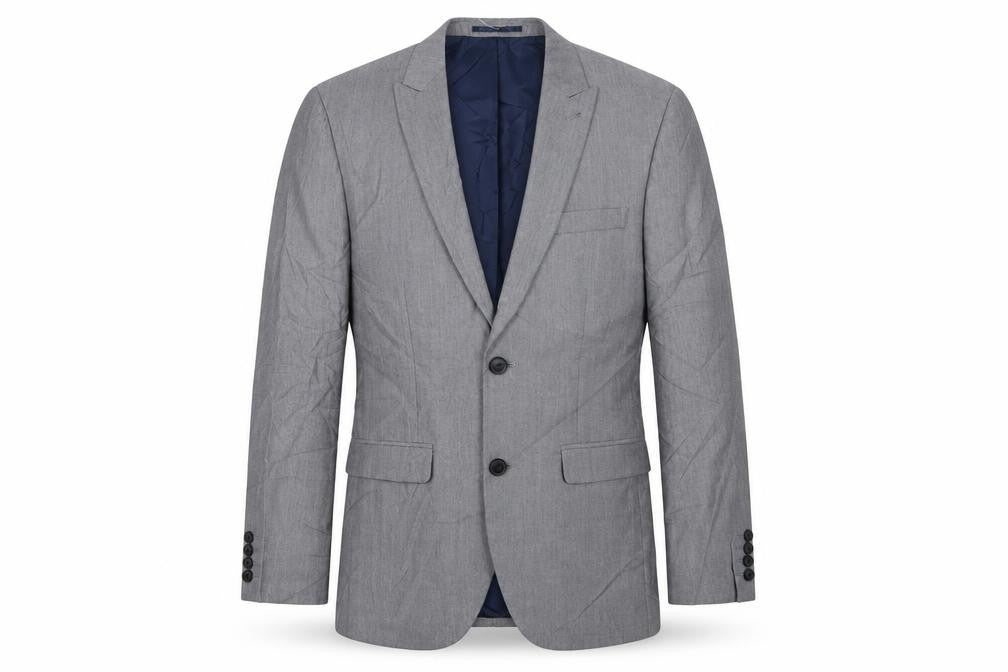 Front view of Next men’s grey jacket suit jacket, size 36