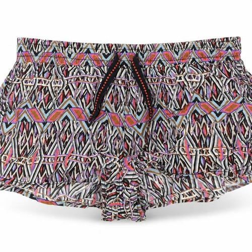 Denim Co Womens Black Geometric  Hot Pants Shorts Size 12