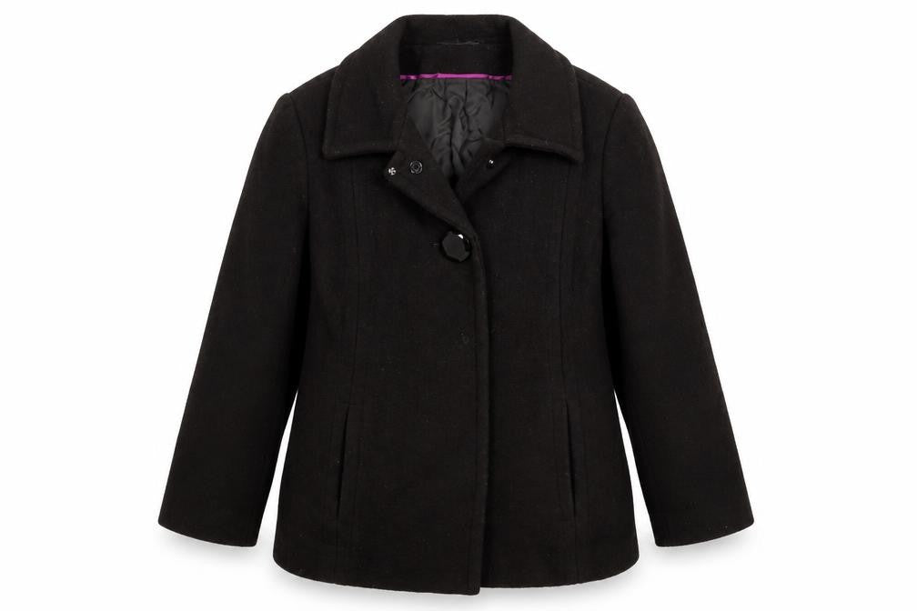 Front view of Bonmarché women’s brown jacket blazer, size UK 14