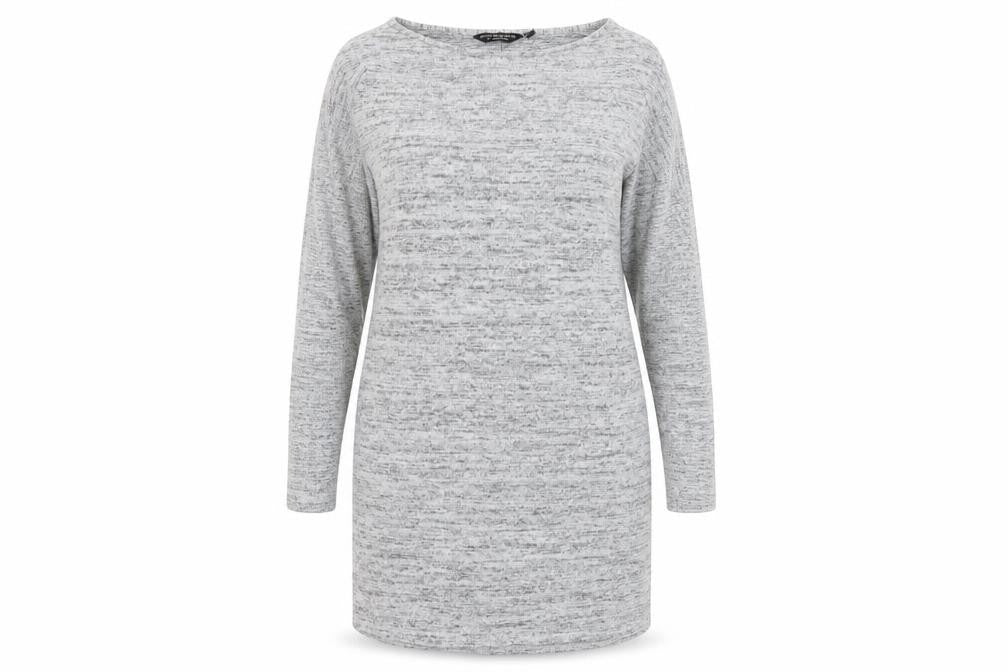 Dorothy Perkins Womens Grey   T-Shirt Dress  Size 12