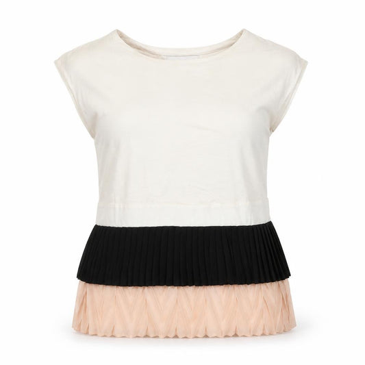 Front view of Next women’s multicoloured basic t-shirt, size UK 6