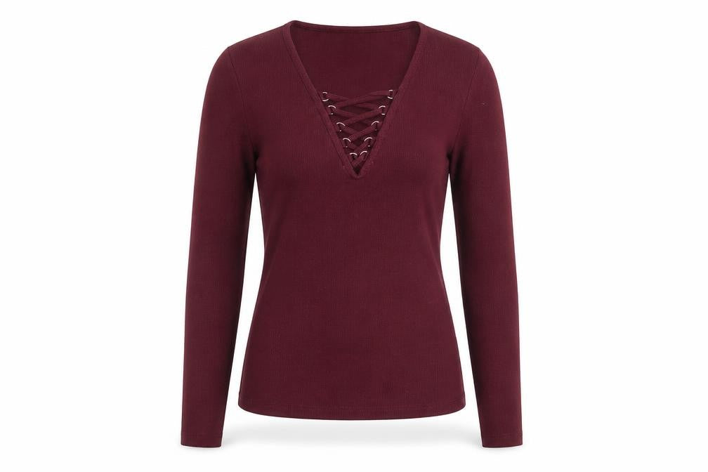 Front view of New Look women’s purple jumper, size UK 10