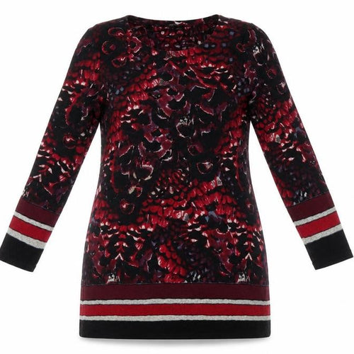 Alexara Womens Red Fair Isle  Jacket Dress  Size L