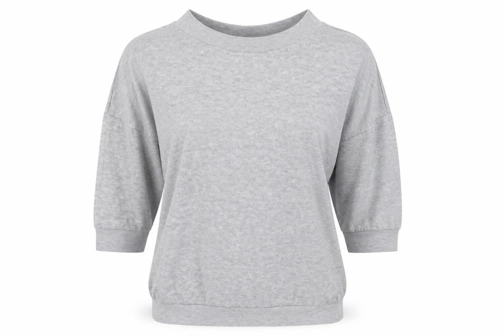 Front view of Preworn women’s grey jumper, size S