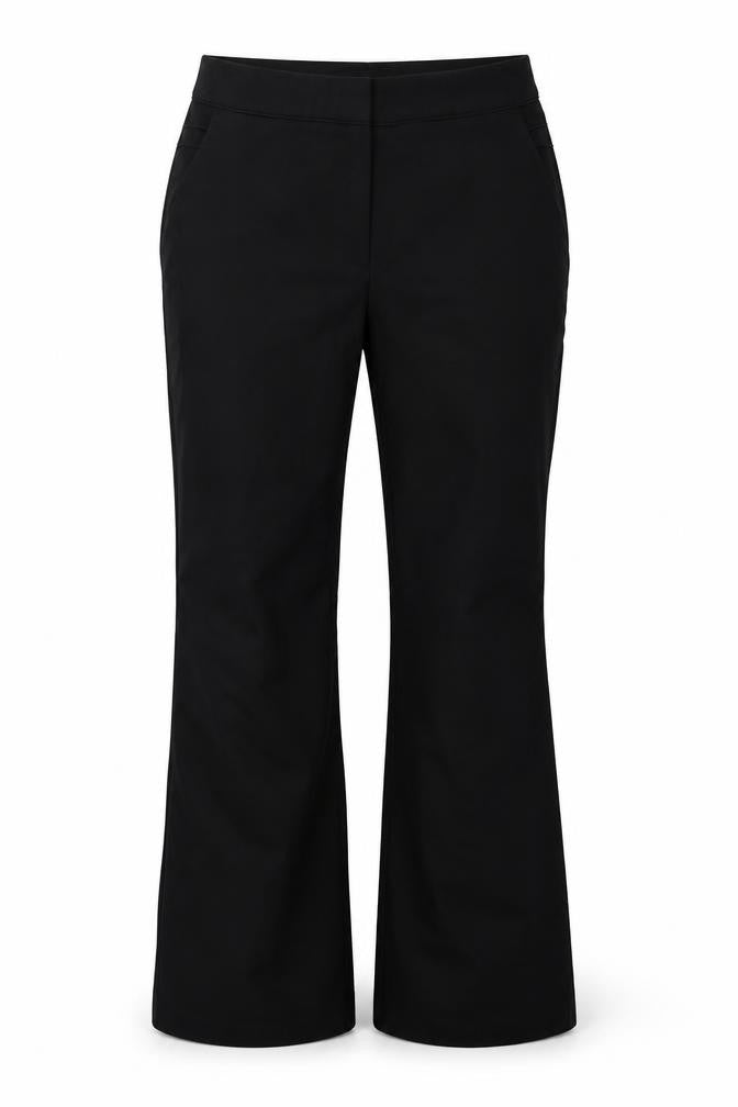 Front view of Atmosphere women’s black trousers, size UK 10, 30-inch leg