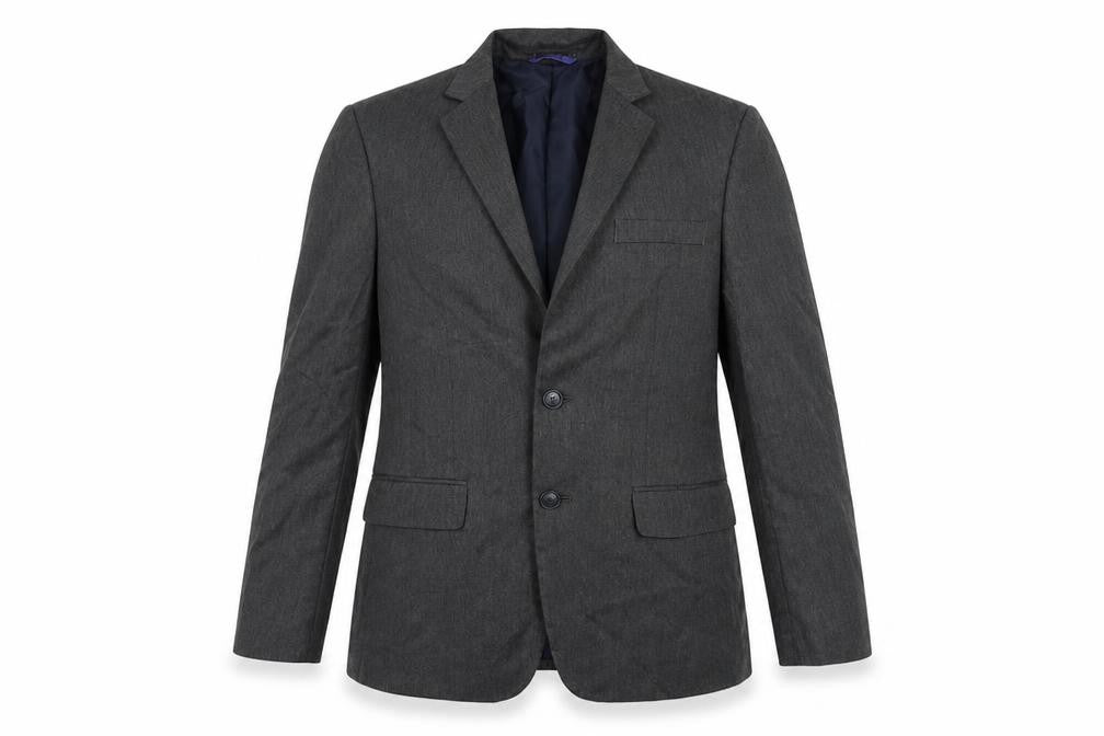 Front view of Marks & Spencer men’s grey jacket blazer, size 38
