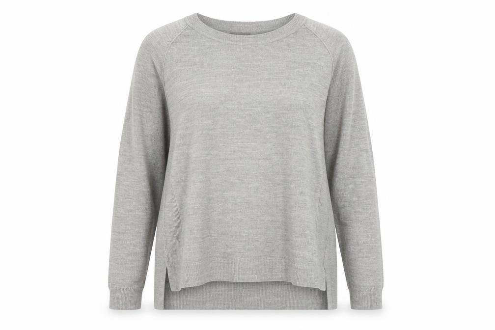 Front view of Primark women’s grey cardigan jumper, size 2XL