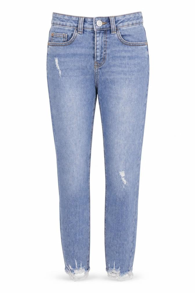 Denim & Co. Womens Blue   Straight Jeans Size 6 L26 in