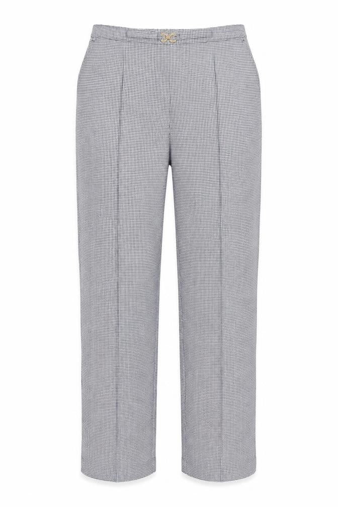 Damart Womens White Geometric  Trousers  Size 14 L28 in