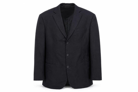 Front view of Marks & Spencer men’s blue jacket suit jacket, size 44
