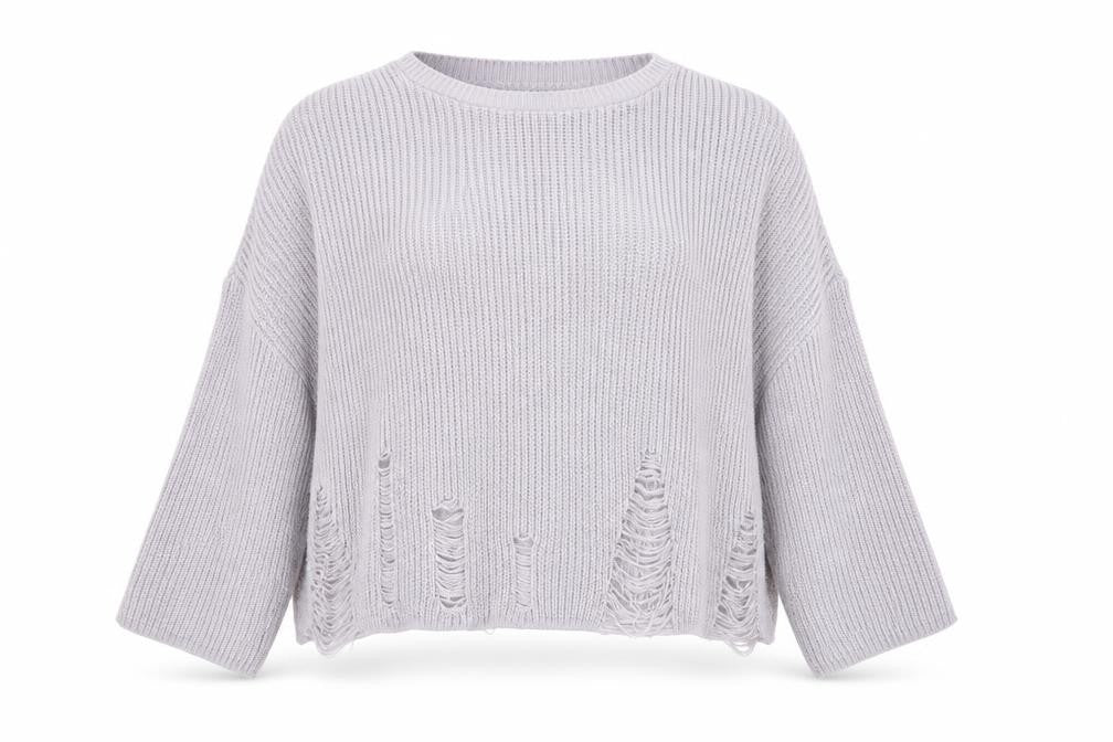 Front view of New Look women’s purple jumper, size M