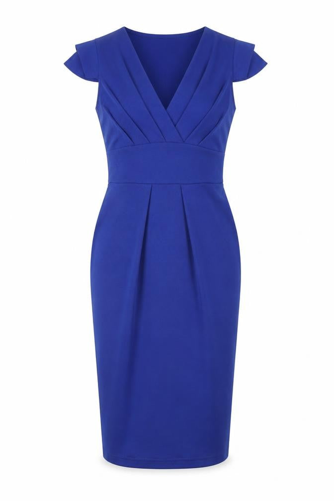 Billie & Blossom Womens Blue   Pencil Dress  Size 8