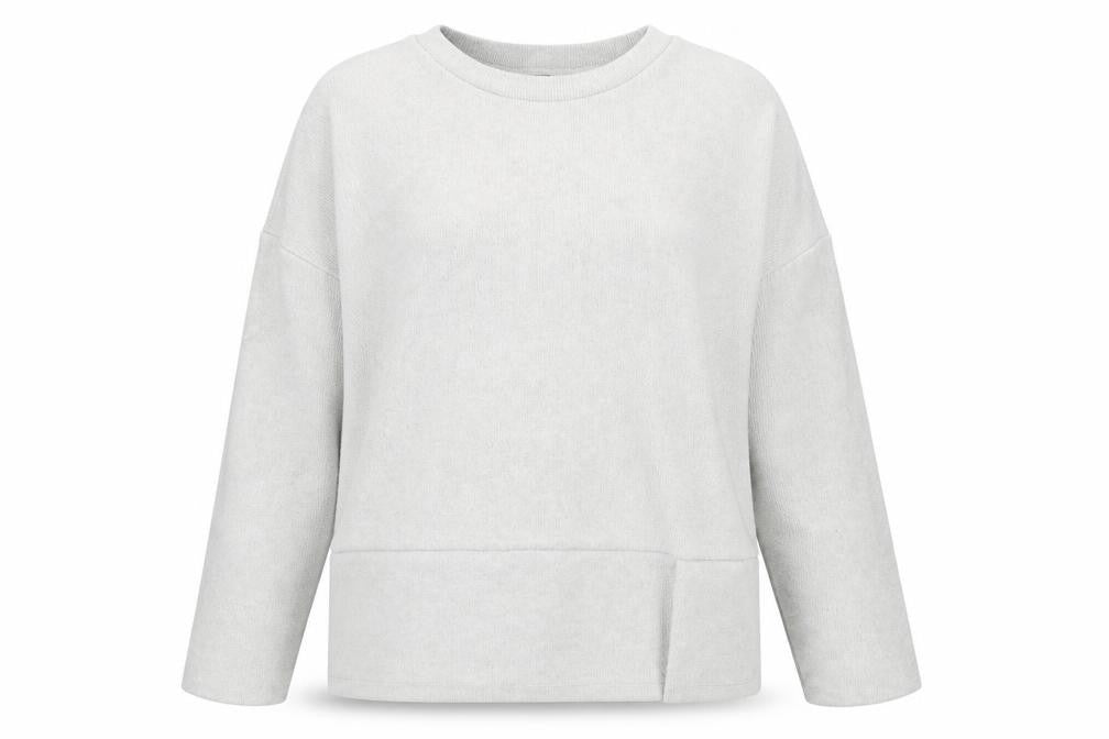 Front view of F&F women’s green jumper, size UK 14