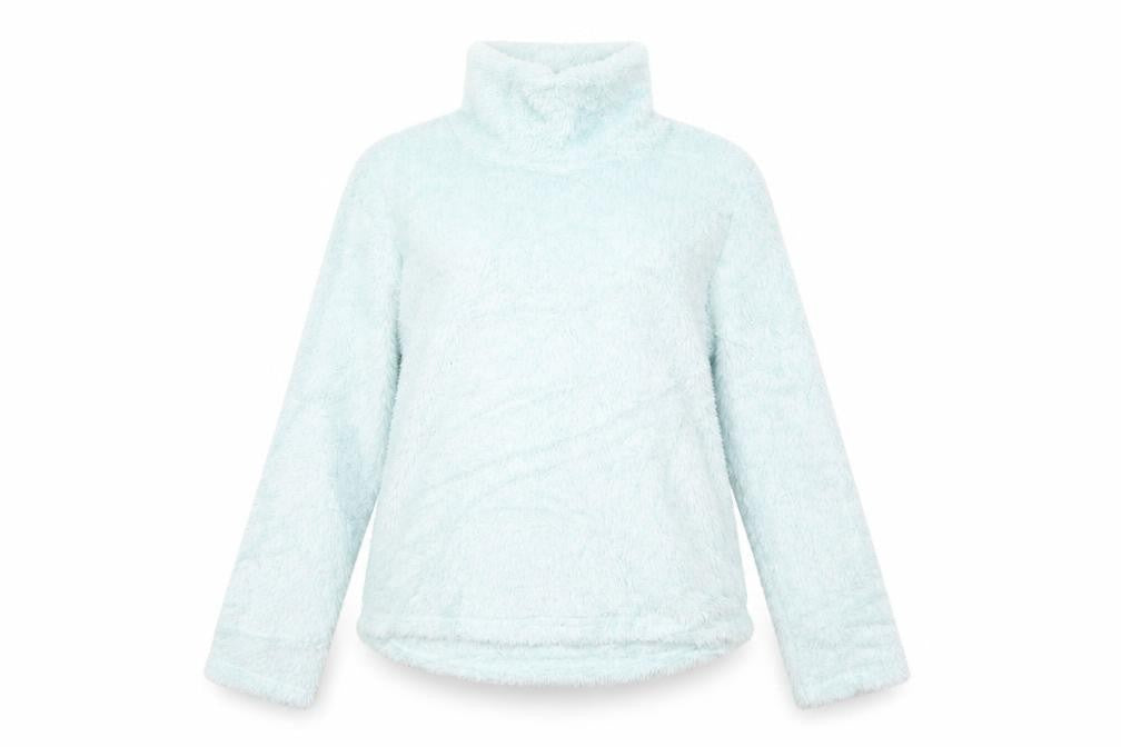 Front view of Matalan women’s green jumper, size S