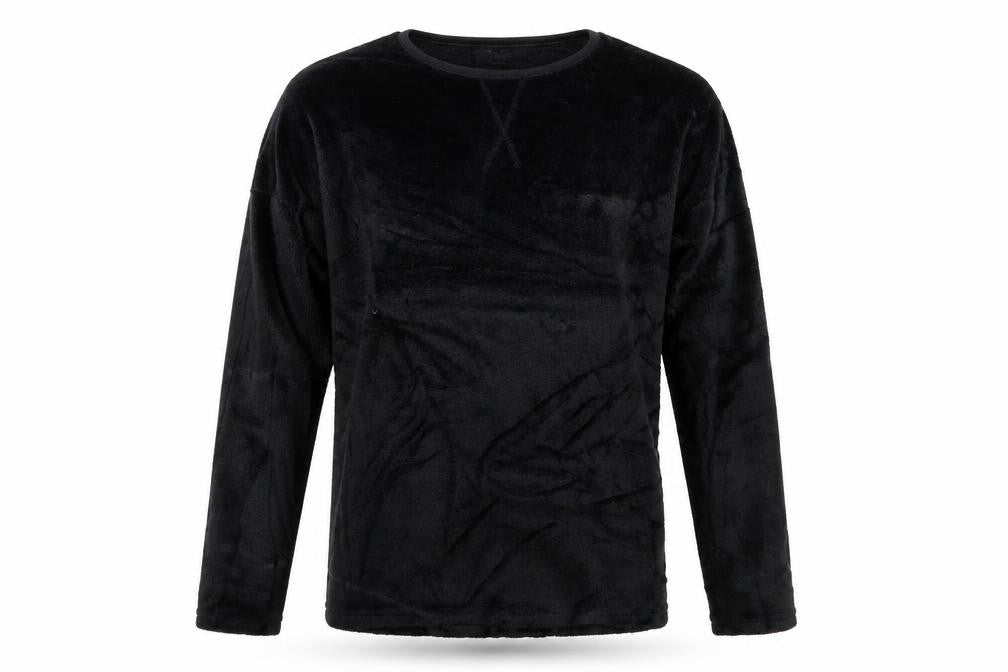 Front view of Hudson men’s black jumper, size L