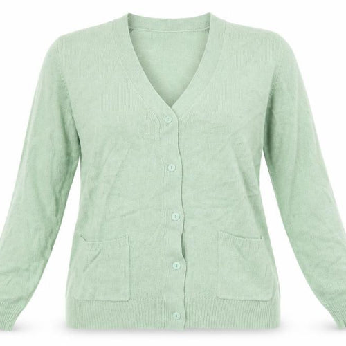Damart Womens Green   Cardigan Jumper Size M