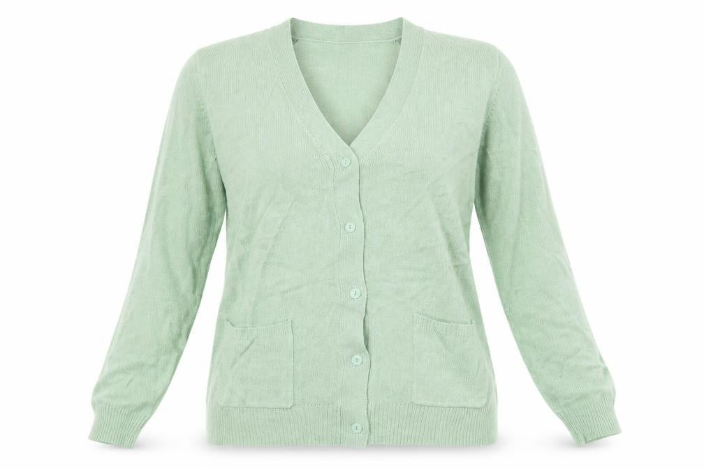 Damart Womens Green   Cardigan Jumper Size M