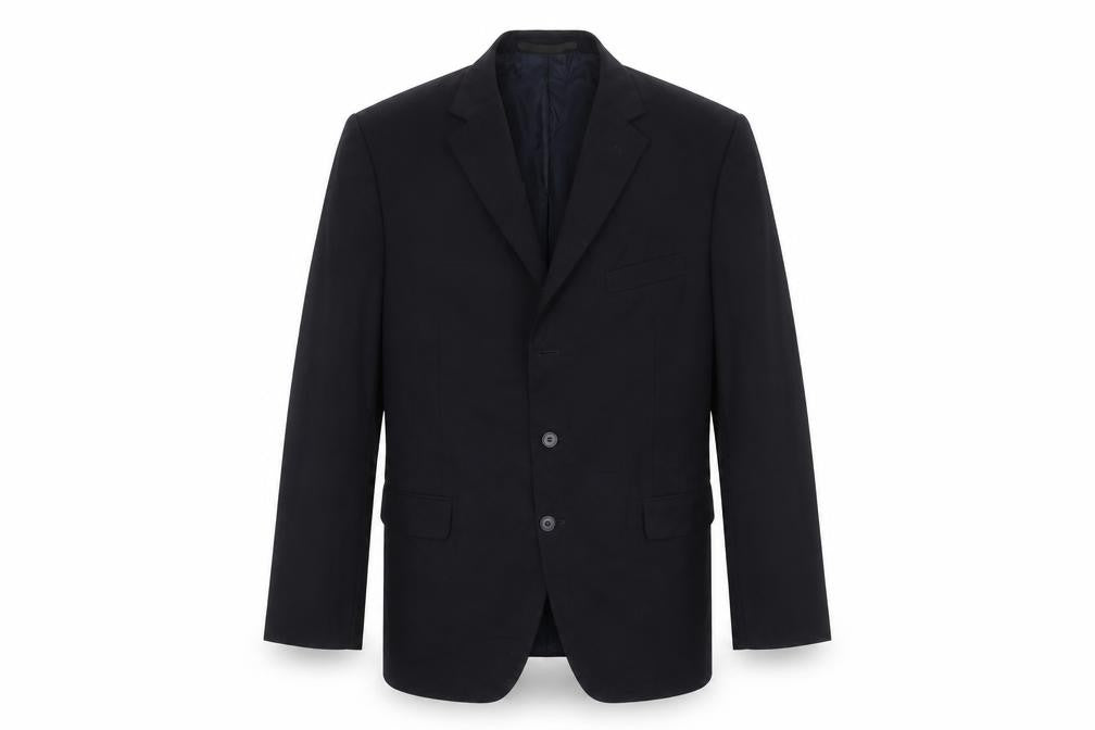Front view of Marks & Spencer men’s blue jacket suit jacket, size 44
