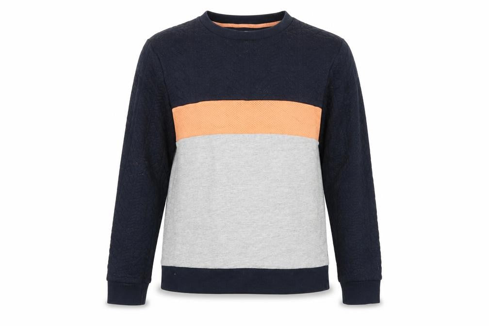 Front view of River Island women’s blue jumper, size M