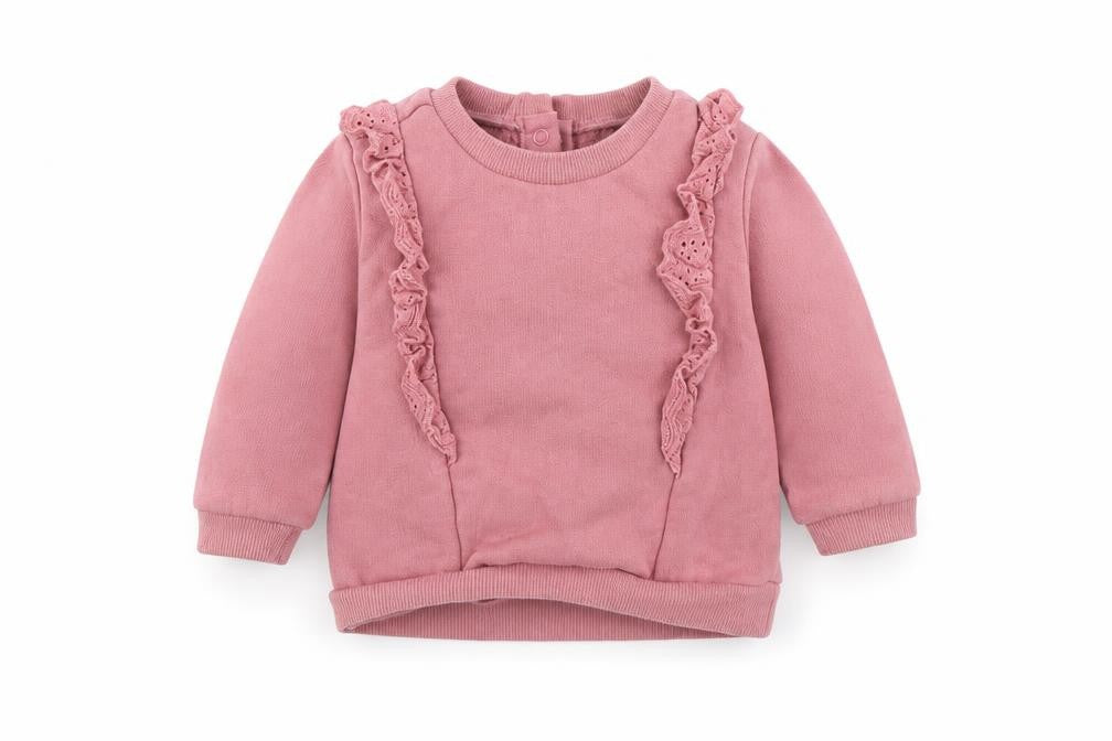 Front view of George Baby Pink jumper, size 9-12, Months