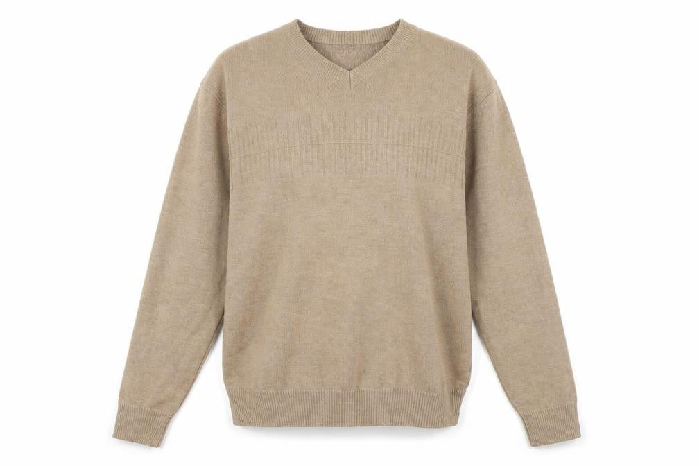 Front view of Marks & Spencer women’s brown jumper, size M