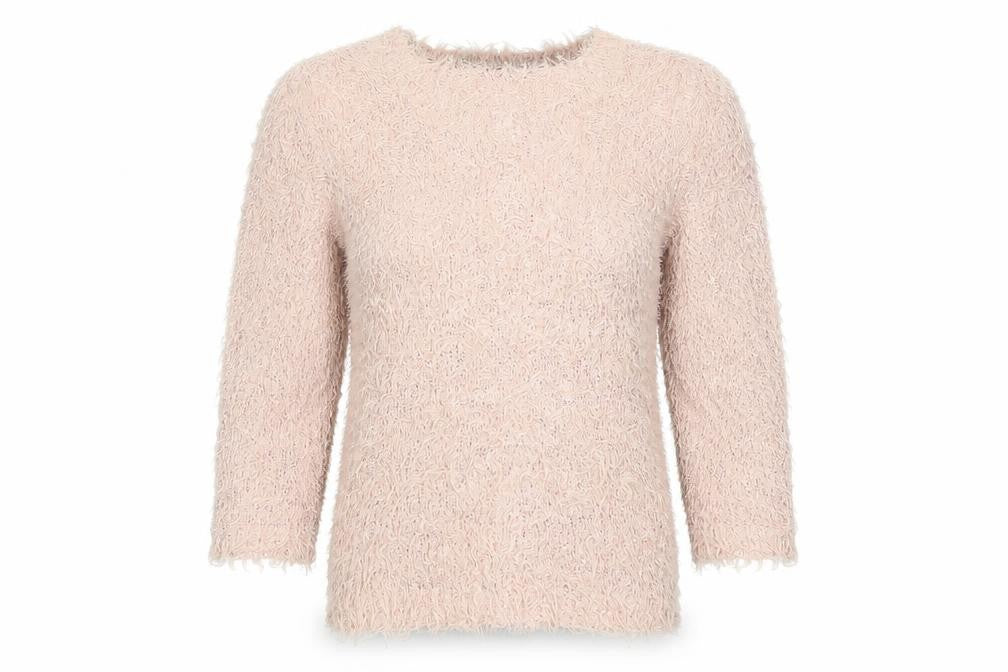 Front view of Heart & Soul women’s pink jumper, size UK 12