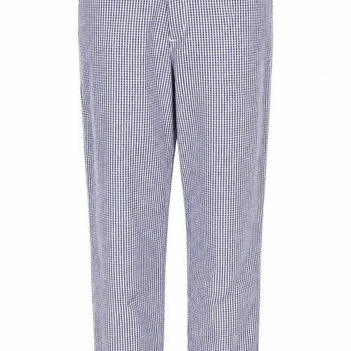 Alexandria Womens Blue Check  Trousers  Size 14 L30 in