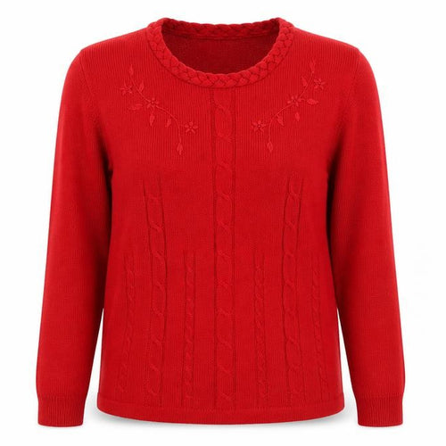 Roman Womens Red   Pullover Jumper Size S