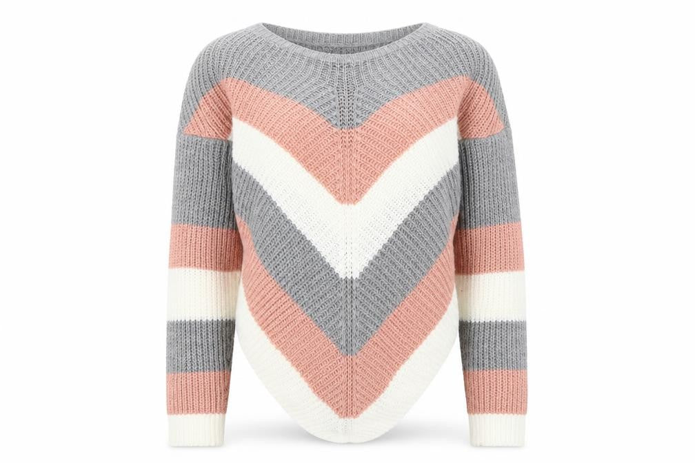 Select Womens Multicoloured Striped  Pullover Jumper Size M
