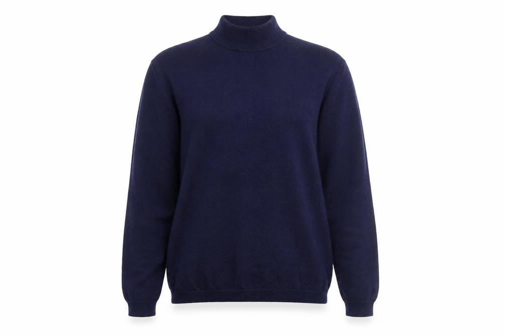 Front view of Penn Plain women’s blue knit jumper, size L