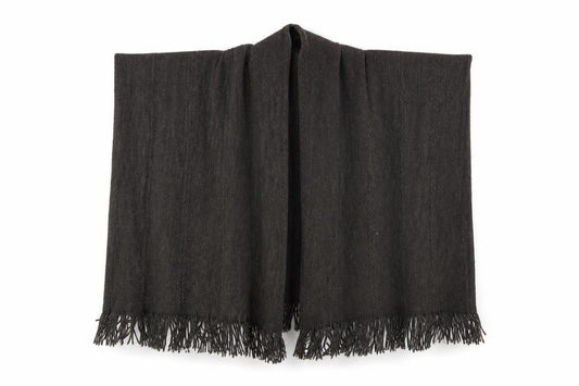 Front view of Debenhams women’s brown knit shawl/wrap