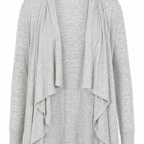 AnyBody Womens Grey  Rayon Cardigan Jumper Size S