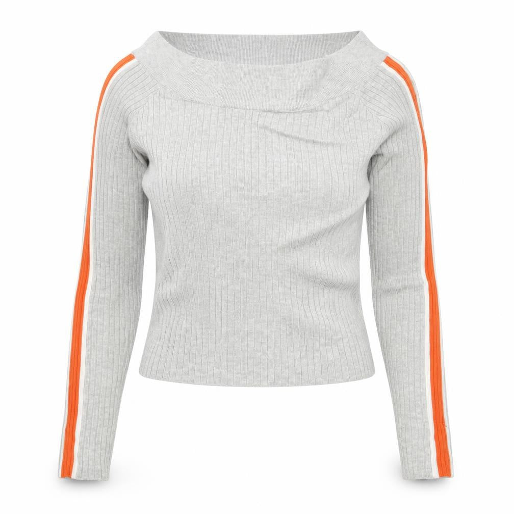 Front view of Divided by H&M women’s grey jumper, size M