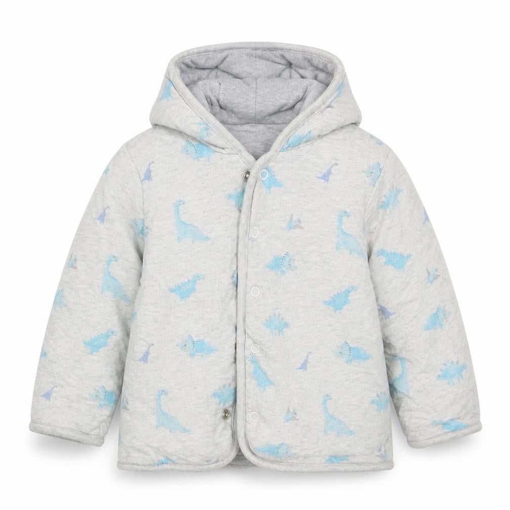 Front view of George boys’ grey geometric jacket, size 12-18, months