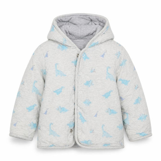 Front view of George boys’ grey geometric jacket, size 12-18, months