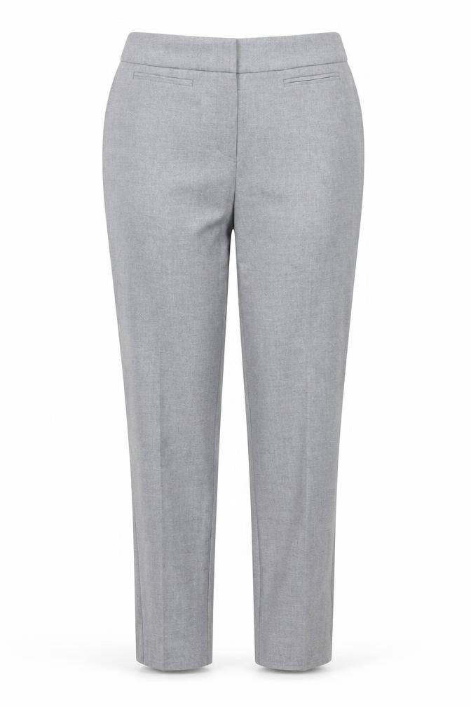 Front view of Country Casuals women’s grey trousers, size UK 14, 26-inch leg