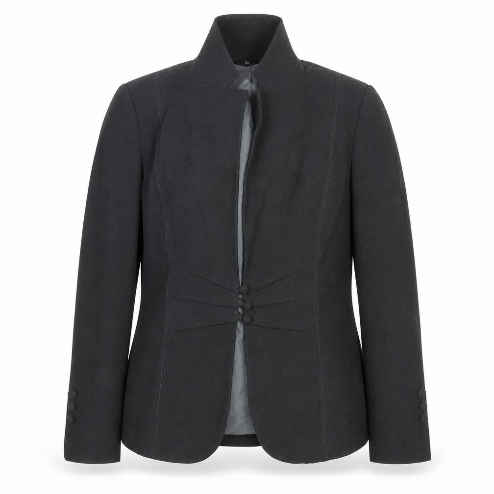 Front view of Marks & Spencer women’s grey jacket blazer, size UK 16
